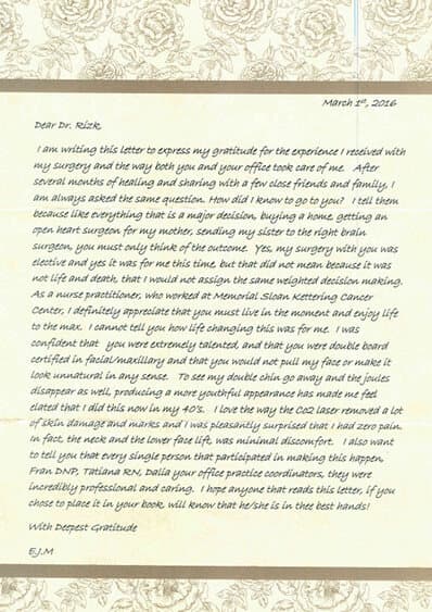 written testimonial #3973
