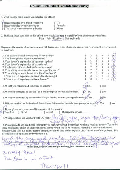 written testimonial #3968