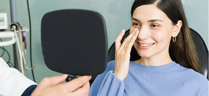 Rhinoplasty recovery consultation