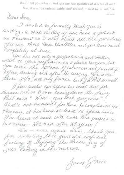 written testimonial #3941