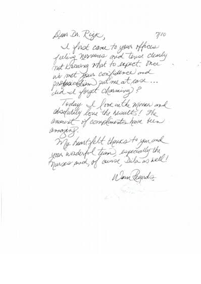 written testimonial #3947